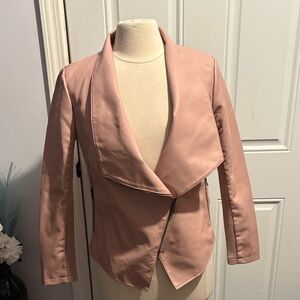 BB Dakota by Steve Madden Pink Faux Leather Jacket